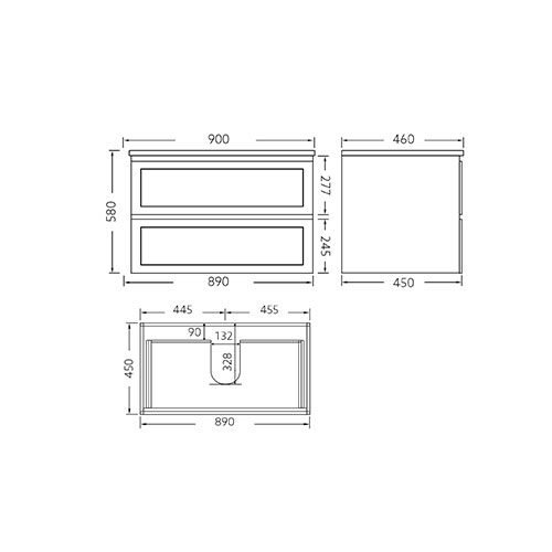 Brindabella CTCB1221W Vanities - Capital Tiles